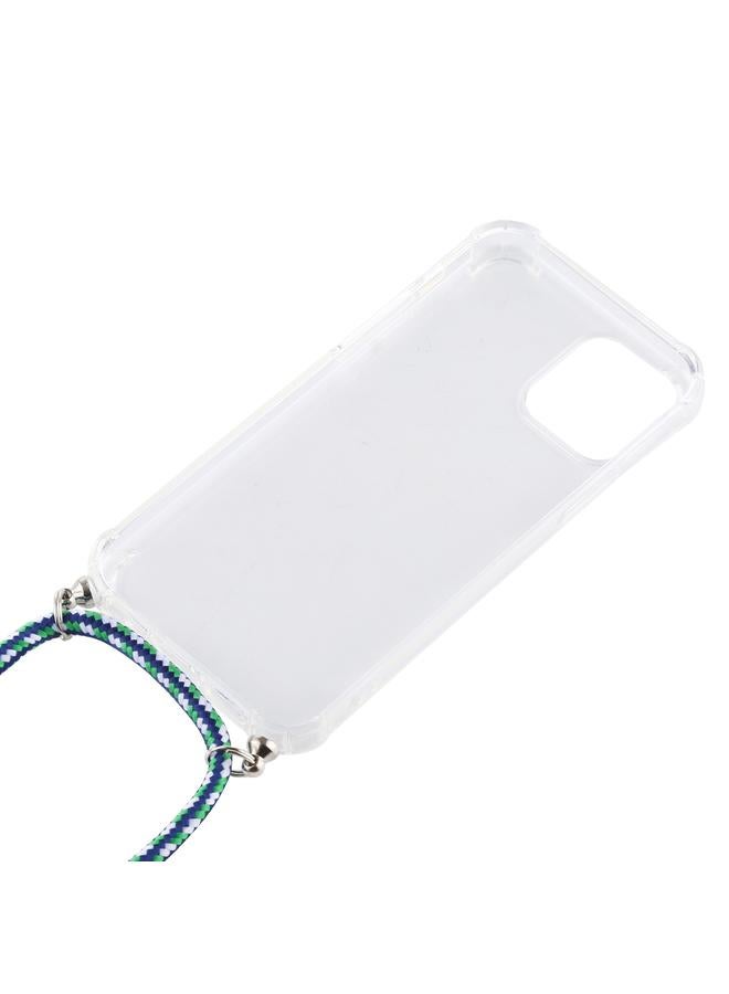 Zaboon Case For iPhone 12 mini Four-Corner Shockproof Transparent TPU Case with Lanyard - Image 5