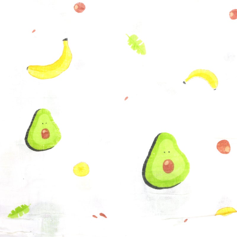 1ST STEP 2 Ply Muslin Baby Swaddle Set, Printed Muslin Swaddle Wrap for New Born Baby, Size-120cm x 100cm, 0-18 Months (Banana) - Image 5