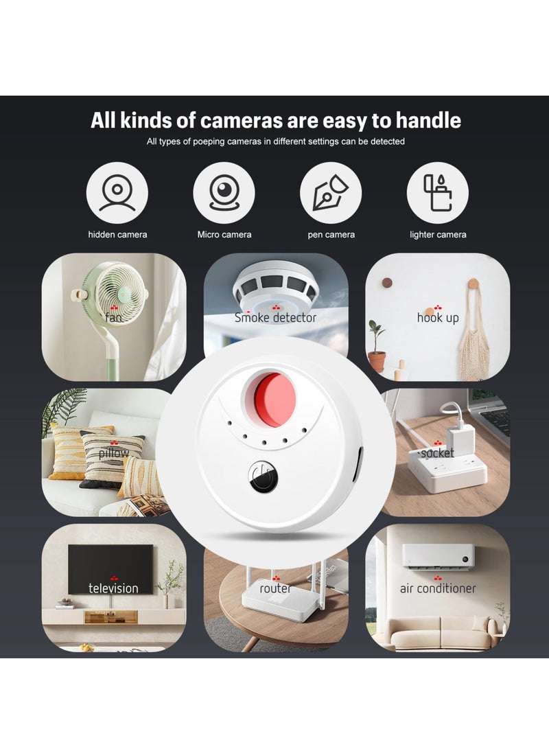 Anti Spy Hidden Camera Detectors, Wireless Signal Bug Scanner, Anti Monitoring Scan for Home, Office, Car, Travel, Hotel, White - Image 3