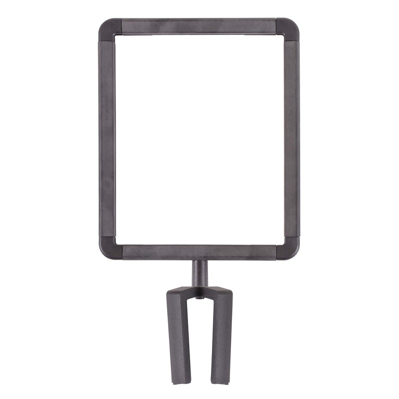 US Weight U2513 Plastic Stanchion Sign Holder with Plexiglass Covers for USW ChainBoss and Sentry Stanchions