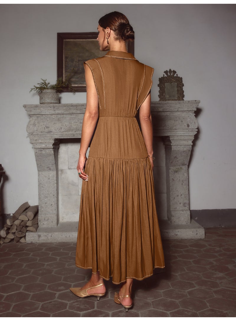 سيمبلي فستان أنيق للنساء الصيفي مزيج خفيف ومريح من القطن المثالي للمنزهات - Image 4