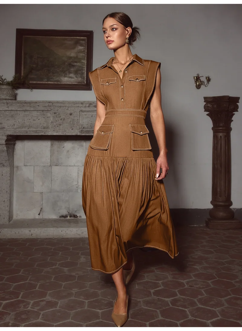 سيمبلي فستان أنيق للنساء الصيفي مزيج خفيف ومريح من القطن المثالي للمنزهات