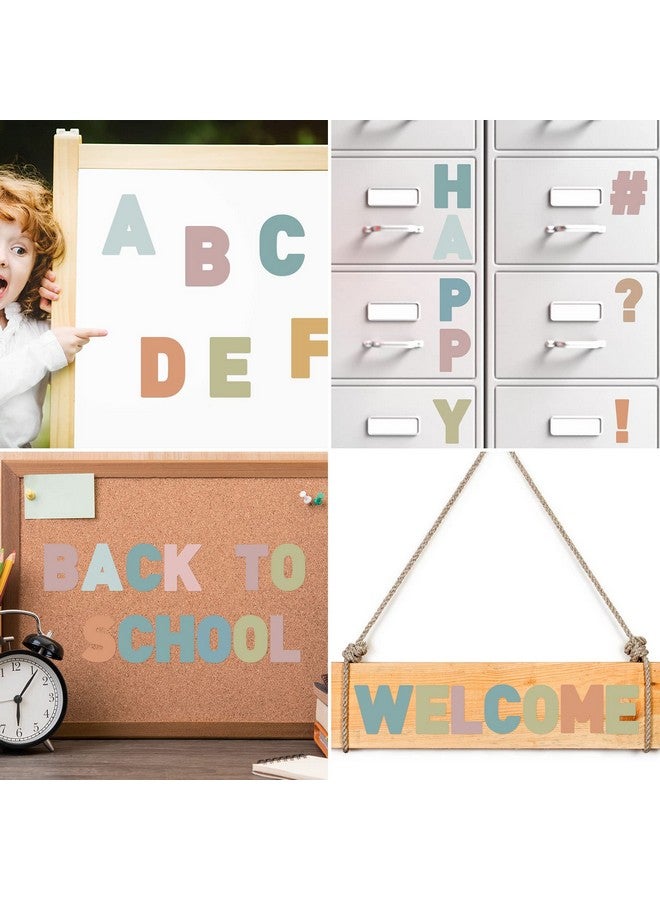 Chinco 232 Pcs 24 Sheets Large Letter Stickers 2.5 Inch Alphabet Letter Stickers Self Adhesive Letters Stickers For Bulletin Board Classroom Mailbox Window Door Home Decor (Boho Colors) - Image 4