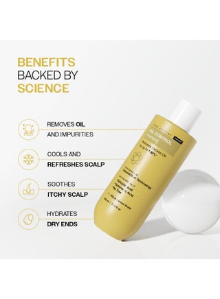 Oil Control Shampoo | Sulphate & Paraben Free | Suitable for Oily Scalp & Dry Ends | For Women & Men | 236ml - view 3