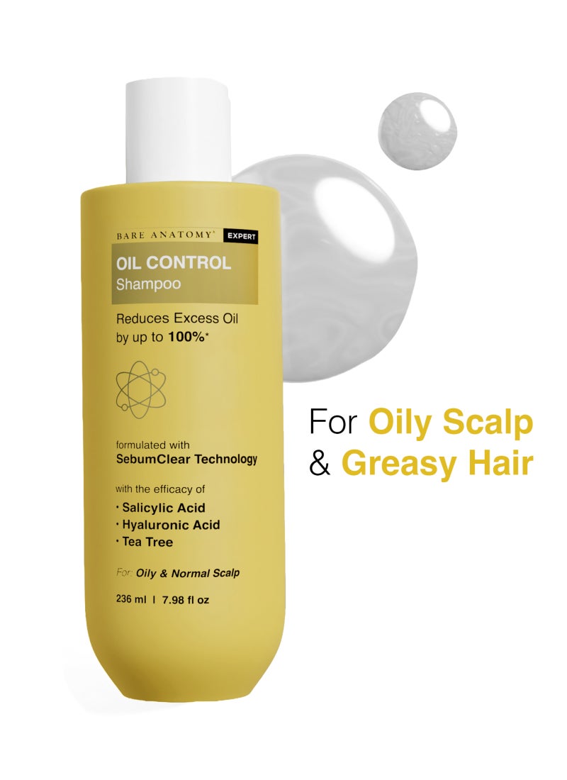 BARE ANATOMY Oil Control Shampoo, Sulphate & Paraben Free, Suitable for Oily Scalp & Greasy Hair, For Women & Men - Image 1