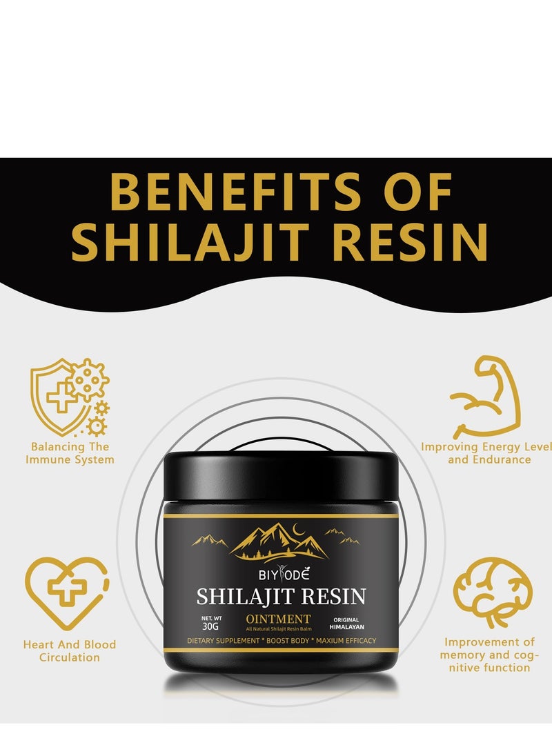 BIYODE Shilajit Pure Himalayan Organic Shilajit Resin - Himalayan Shilajit Supplement- Maximum Potency and Pure Shilajit for Men Gold Grade Natural Shilajit with 85+ Trace Minerals and Fulvic Acid - 30g  - Image 4