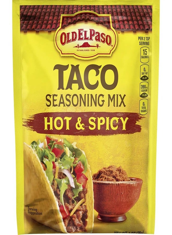 Old El Paso Hot & Spicy Taco Seasoning Mix, 1-Ounce Packages (Pack of 6) - Image 1