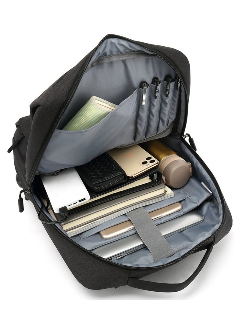 كول بيل رجل كبير قدرة خارجيّ حقيبة ظهر وقت فراغ مفكّرة حقيبة أسود - Image 4