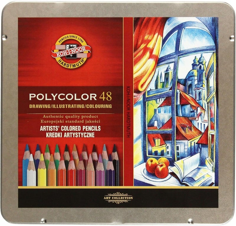 KOH-I-NOOR أقلام تلوين بوليكولور للفنانين (مجموعة من 48) - Image 1