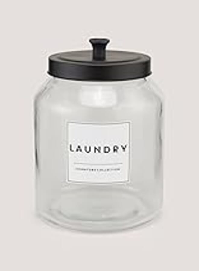 Matalan Glass Laundry Powder Jar, Clear