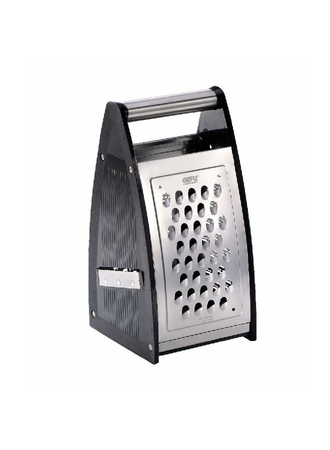 GEFU Quinto Stainless Steel Four Way Grater Silver and Black 11.2 x 25 x 11.7 cm 89037 - Image 2