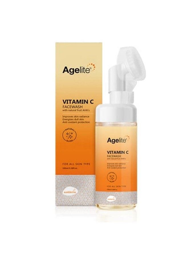 BREEMETIC Agelite Vitamin C Face Wash With Natural Fruit Aha'S 100Ml  - Image 2
