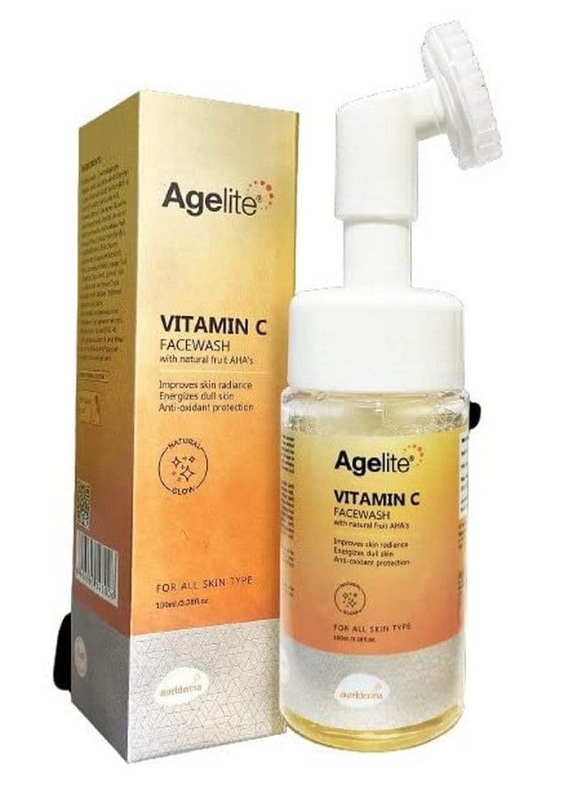 BREEMETIC Agelite Vitamin C Face Wash With Natural Fruit Aha'S 100Ml  - Image 3