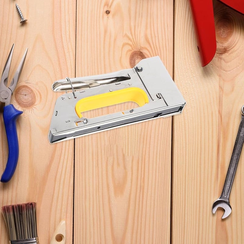 Manual Upholstery Staple Gun with Safety Lock for Wood Fabric Home Office DIY Crafts - Image 5