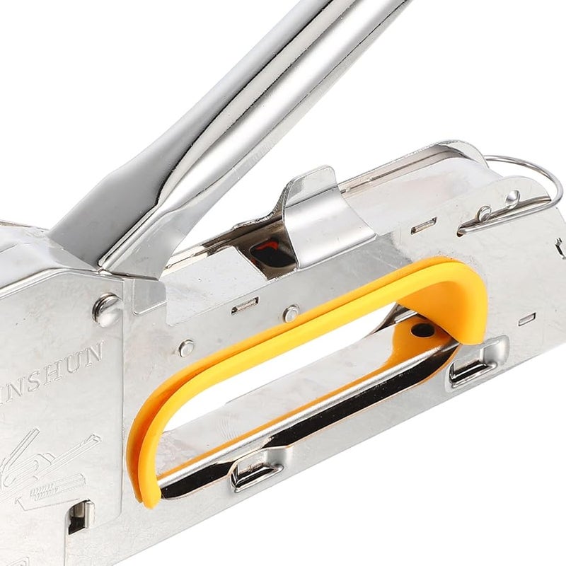Manual Upholstery Staple Gun with Safety Lock for Wood Fabric Home Office DIY Crafts - Image 4