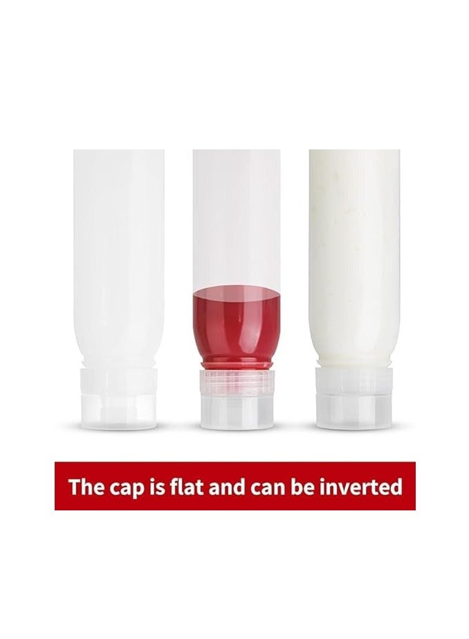 Spaceshoop Condiment Porous Squeeze Bottles, Squeeze Bottles for Sauces, Salad Dressing Bottles, Ketchup Bottles Squeeze 1-Pack 14 oz, Syrup Dispenser, Great for Ketchup, Salad, BBQ Sauce, Oil,(14oz 1 pack)  - Image 3
