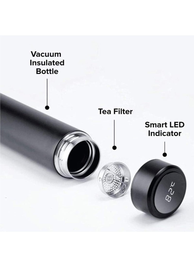 vexa pro 500ml Vacuum Insulated Water Bottle with Temperature Display, LED Touch Screen, 304 Stainless Steel, Hot & Cold Flask for Travel, Office, Gym - Image 4