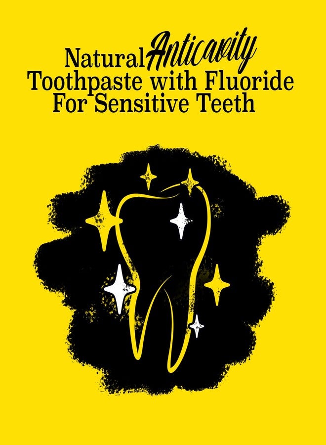 Twice Anti-Cavity Fluoride Toothpaste - Sensitivity Relief, Teeth Whitening & Fresh Breath - Wintergreen Peppermint Natural Toothpaste - 3.4 oz, Pack of 3 - Image 5