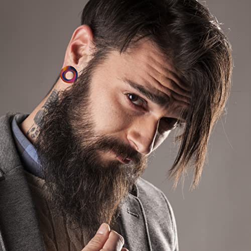 BodyJ4You 54PC Ear Stretching Kit 14G-12mm - Aftercare Jojoba Oil - Black Blue Acrylic Plugs Gauge Tapers Silicone Tunnels - Lightweight Expanders Men Women - Image 5