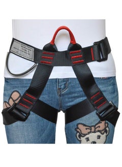 AMBERJACK Climbing belts, Safety Belt for ziplining, Fire Rescuing, Tree Climbing Gear, Half Body belt for Women, Men. Outdoor Climbing Waist Protection Anti-fall Escape Safety Belt, Climbing Harness  - Image 1