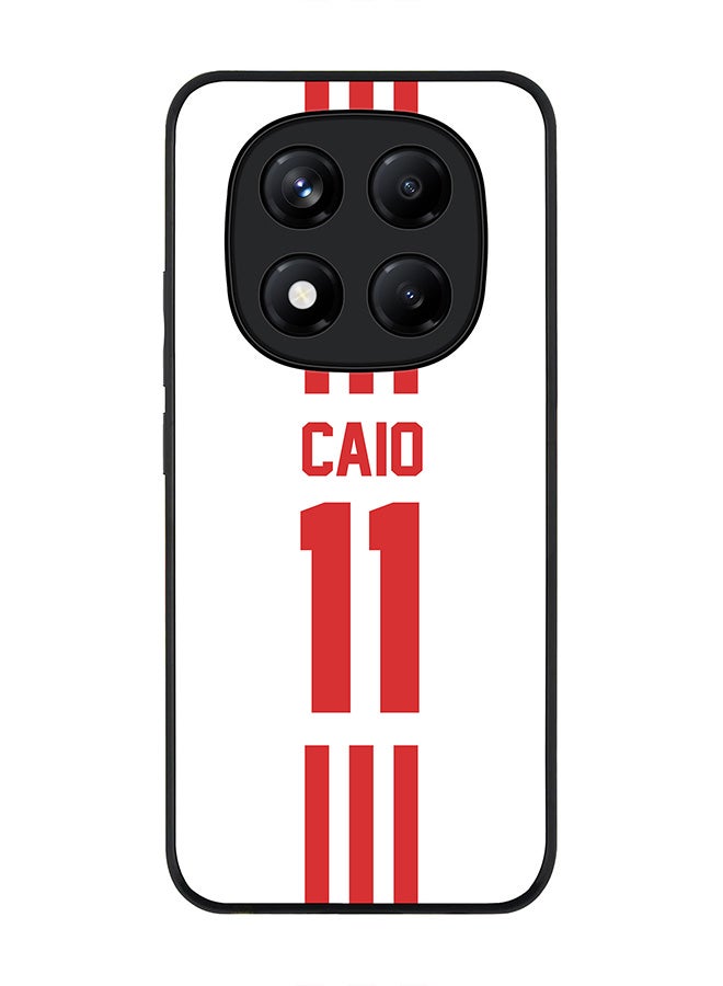 Stylizedd For Xiaomi Redmi Note 14 Pro 4G 4G Case,Slim fit Camera Protection, Shockproof Thin Phone cover  - Football - UAE,  Caio - Image 1