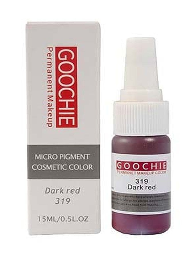 Goochie Permanent Makeup Micro Pigment Dark Red 319, 15ml - Image 2