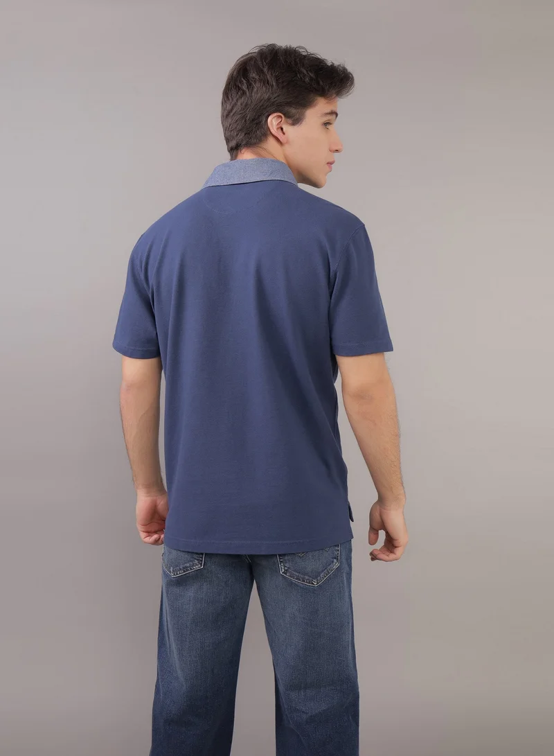امريكان ايجل AE Flex Pique Rugby Polo Shirt