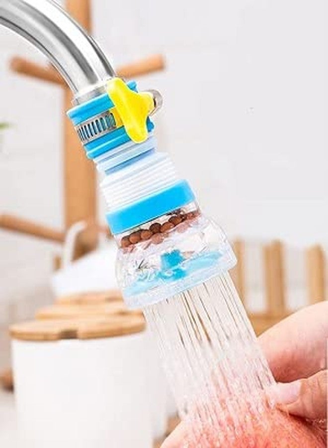 Styxon Flexible Kitchen Tap Head Movable Sink Faucet 360° Rotatable ABS Sprayer Removable Anti-Splash Adjustable Filter Nozzle Swivel Water Saving Aerator (Standard, 2 Mode Kitchen Tap) - Image 1