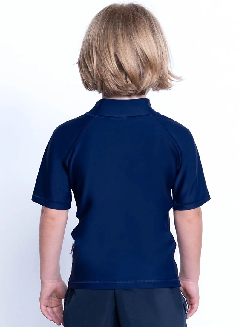 كويجا صن وير COEGA Unisex Kids Rashguard Short Sleeve - Navy