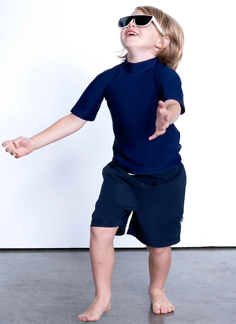 COEGA SUNWEAR COEGA Unisex Kids Rashguard Short Sleeve - Navy