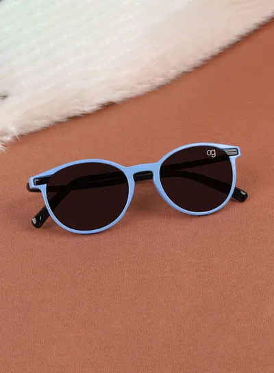 Woggles Stylish Cornflower Blue Wayfarer Kids Sunglasses