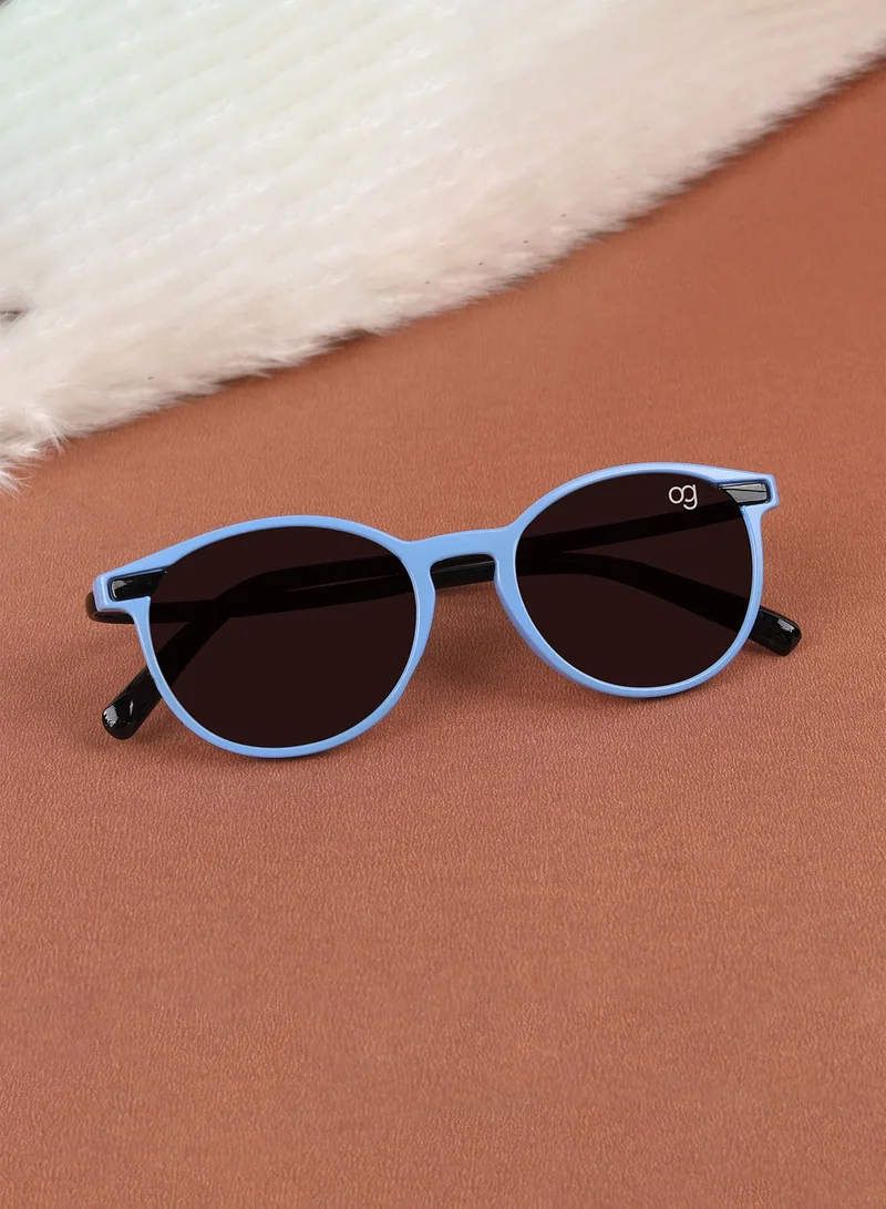 Woggles Stylish Cornflower Blue Wayfarer Kids Sunglasses