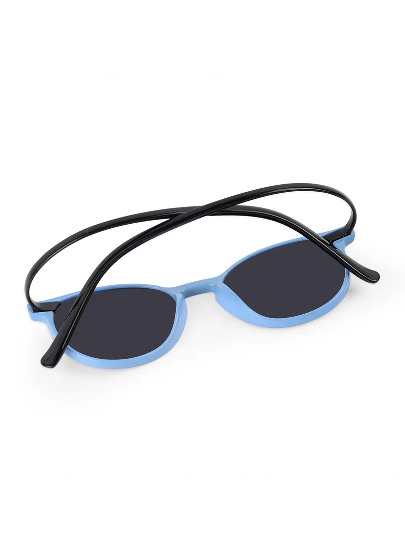 Woggles Stylish Cornflower Blue Wayfarer Kids Sunglasses