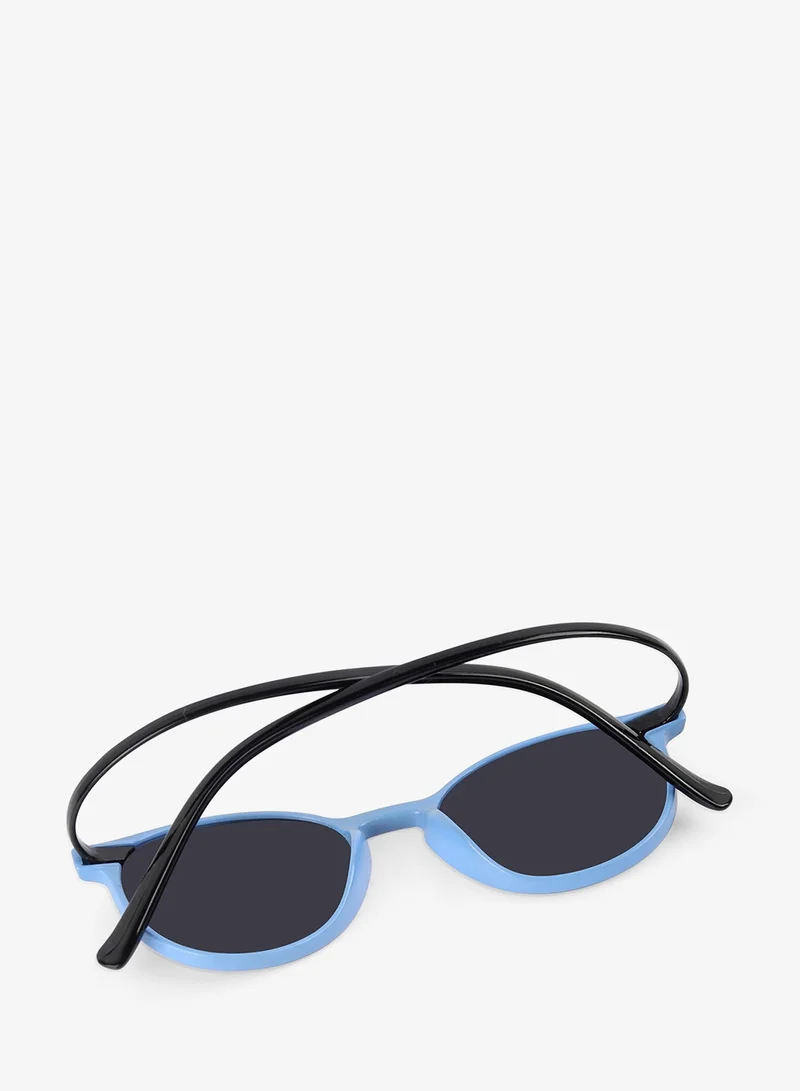 Woggles Stylish Cornflower Blue Wayfarer Kids Sunglasses