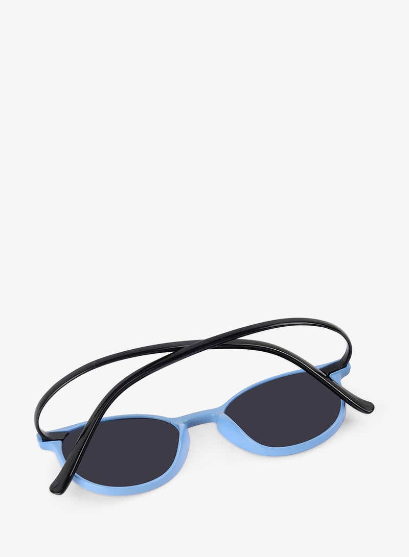 Woggles Stylish Cornflower Blue Wayfarer Kids Sunglasses - Image 2