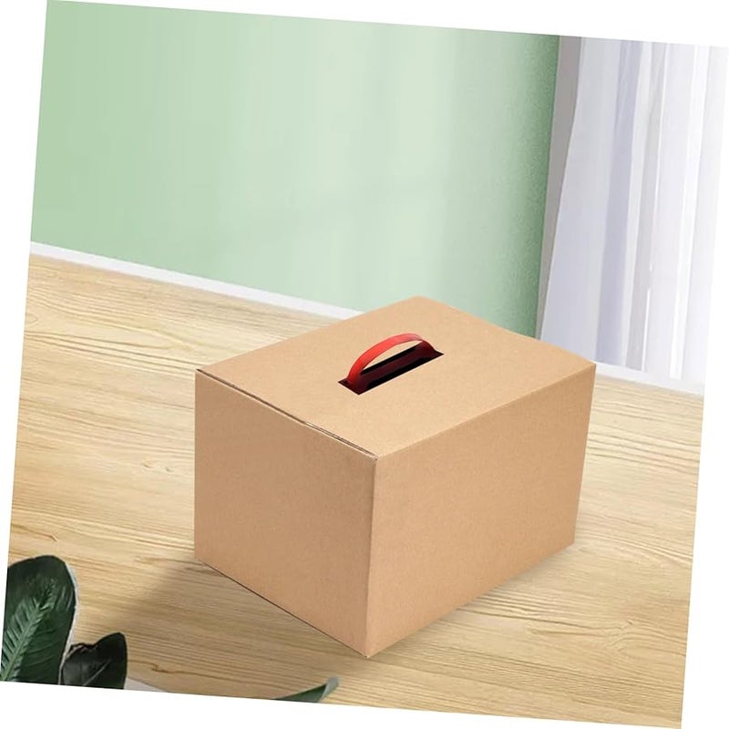Red Reusable Carrying Straps 100pcs Strong PE Handles for Carton Moving Boxes Easy Installation Comfortable Grip - Image 4