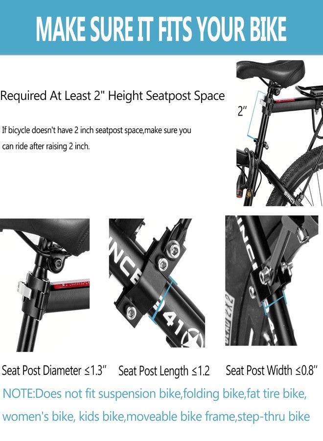 YONTUO Rear Bike Rack,115 LB Capacity Solid Bearings Bike Cargo Rack w/Fender & Large Size Reflective,Quick Release Mountain Road Bicycle Rear Racks,Universal Bike Luggage Touring Carrier Rack - Image 3