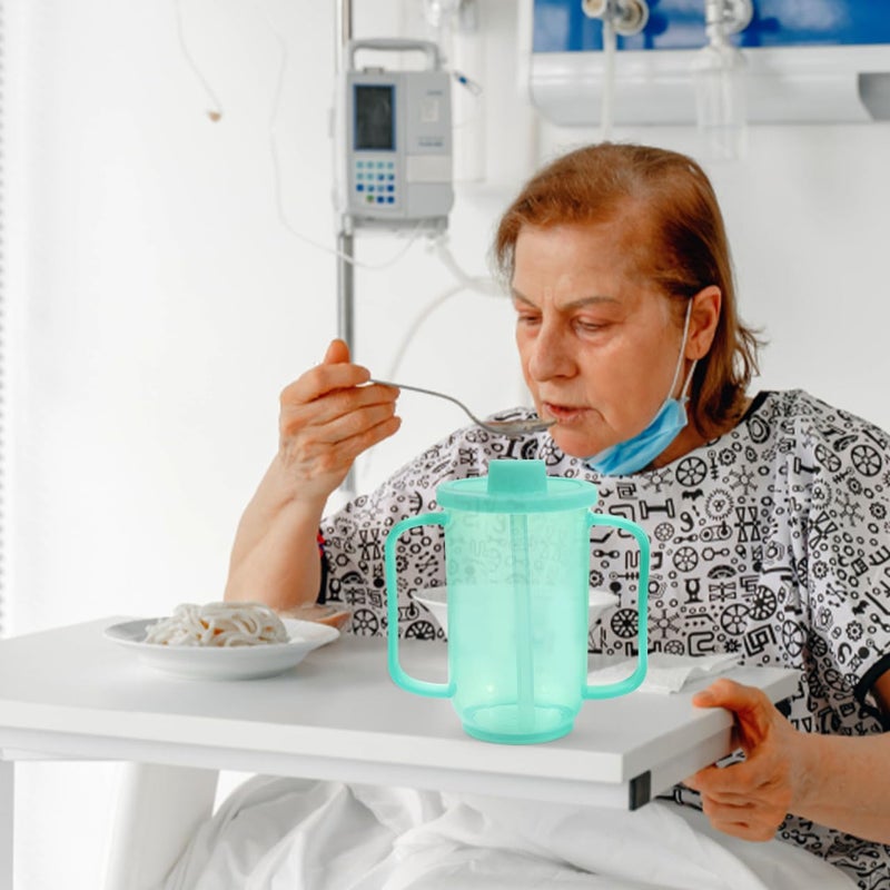 Spill Proof Sippy Cup For Elderly Disabled Patients Easy Carry Drinking Aid - Image 3