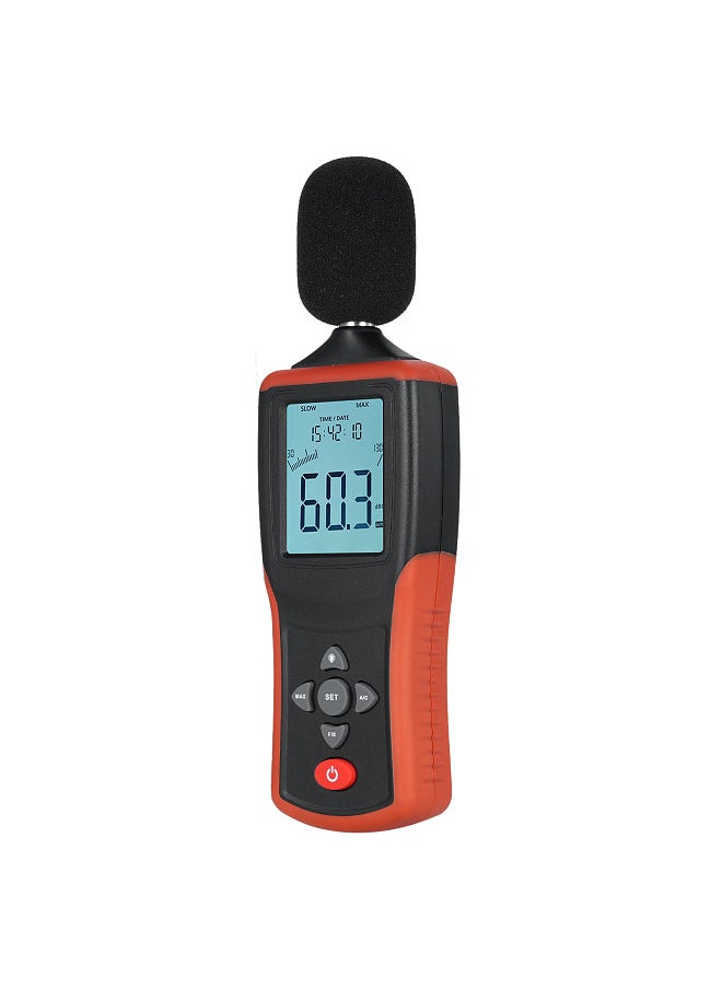 Generic Decibel Meter Digital Sound Level Meter with Backlight LCD Display Portable SPL Meter  - Image 3