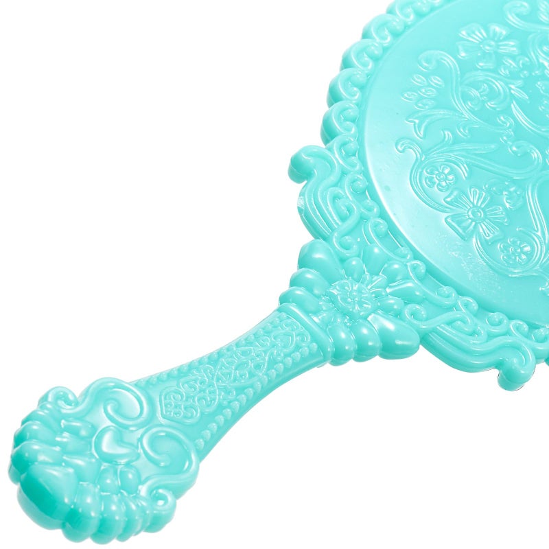 Goaste 24 Pack Vintage Handheld Mirror, Portable Embossed Flower Mirror, Hand Held Decorative Mirrors for Face Makeup, Travel, Camping, Home, Assorted Colors, 7"Ã—3" - Image 5