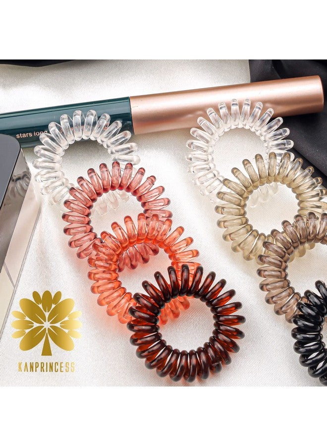 كان برنسيس 27 قطعة من الشعر الحلزوني Tiesno Crease Coil أربطة شعر مرنة متعددة الألوان مقاومة للماء سلك الهاتف إكسسوارات الشعر للنساء والفتيات وحاملي ذيل الحصان - Image 2