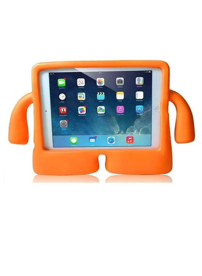 Kids Shock‑Proof EVA Case with Handle & Stand for iPad Air Air 2 9.7 Bright Durable Cover(Orange)