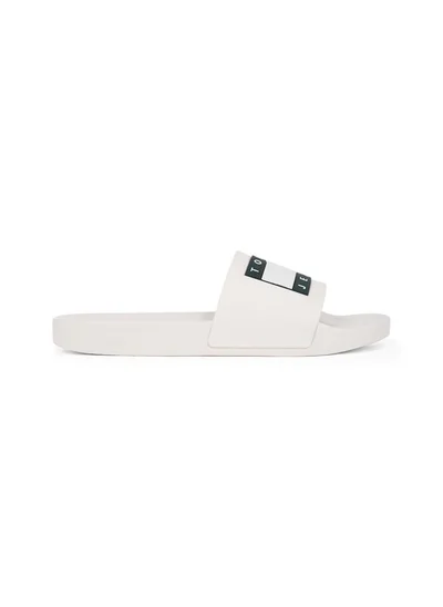 TOMMY JEANS ESSENTIAL BEACH SLIDES WITH EMBOSSED LOGO