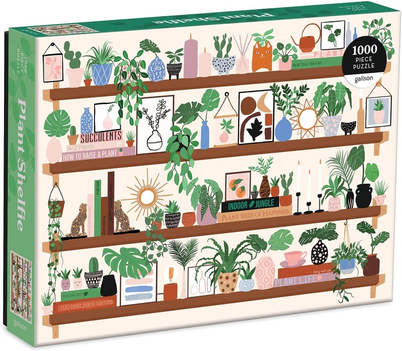 Galison Plant Shelfie 1000 Piece Puzzle - Image 1