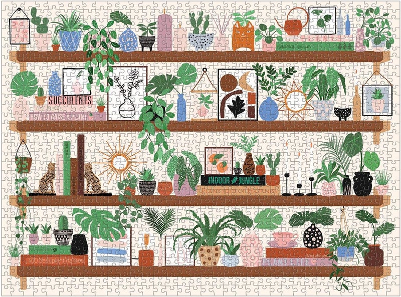 Galison Plant Shelfie 1000 Piece Puzzle - Image 3