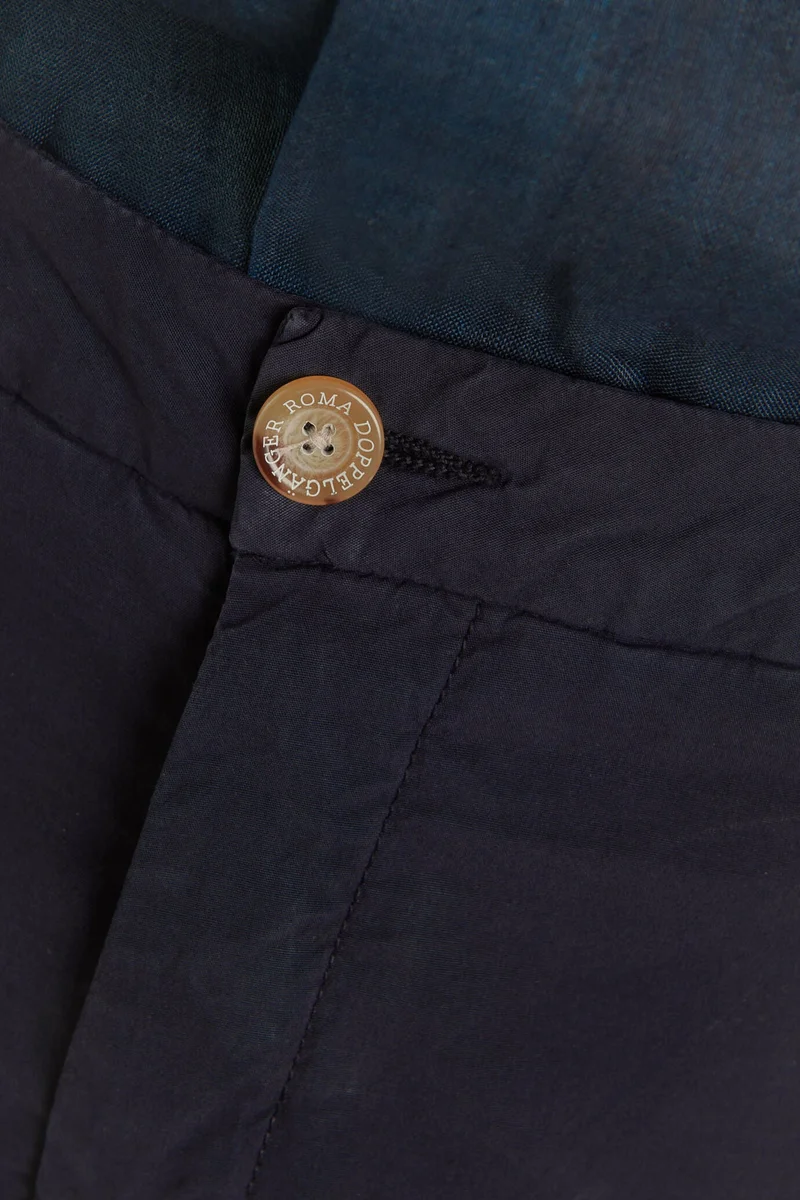 Doppelganger Blue 100% cotton chino bermuda - DK Blue for Men | Best Price UAE