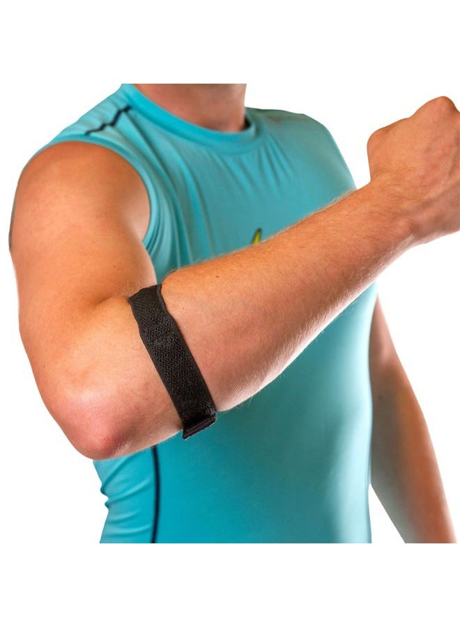 BraceAbility دعامة التهاب النتوءات العظمية | حزام الكوع لآلام النتوءات الإنسية/الجانبية والتهاب الأوتار مع شريط دعم لضغط الذراع للرجال أو النساء (مقاس واحد يناسب معظم) - Image 1