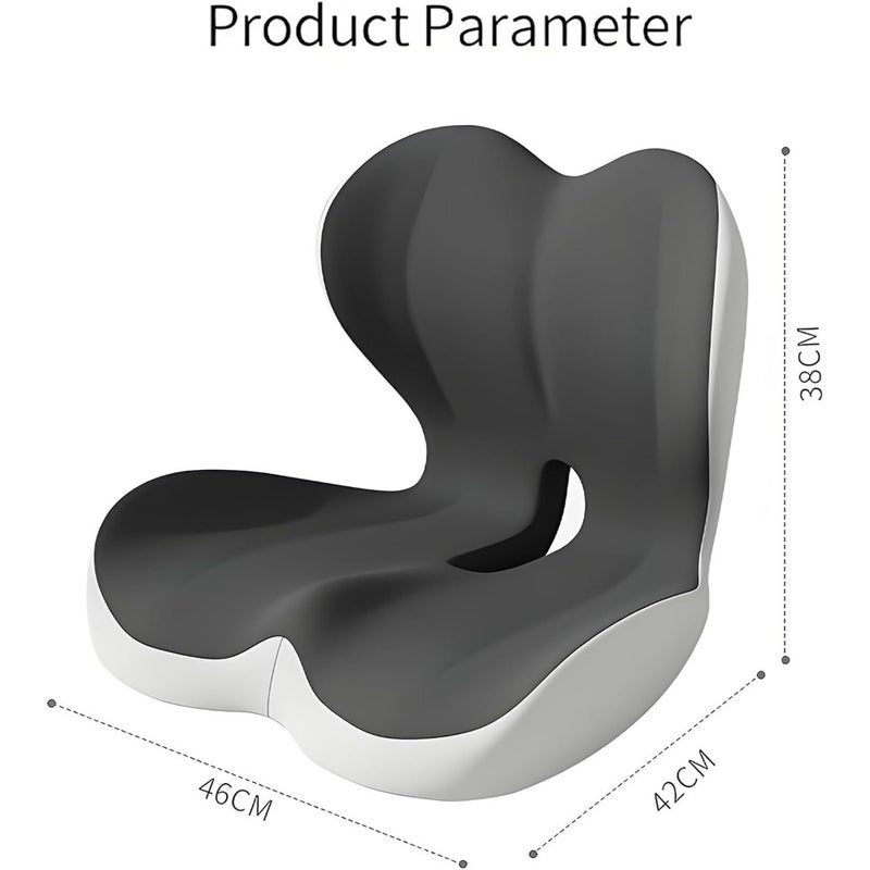 Seat Cushion Waist Support One-piece Memory Foam Cushion, Ergonomic Design, Tail Vertebra Hollow and Breathable Design, Relief for Back, Hip, Leg Pain, for Office Chair, Car Seat and Wheelchair - Image 2