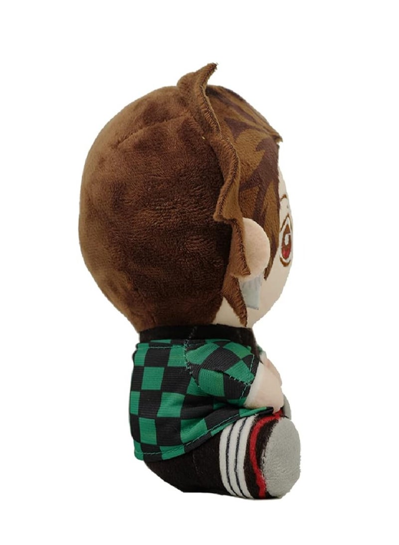 general Demon Slayer Anime Plush Doll Toy, Cute Seated Tanjiro Plush Filled Doll Ornaments, Anime Fan Gifts, Kids Boy & Girl Gifts 20cm - Image 2
