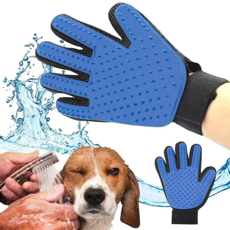 BLAPOXE Pearl ACE Cleaning Hair Brush Comb Animal Massage Hair Removal Dog Grooming True Touch Shedding Brush Bath Gloves. - Image 5